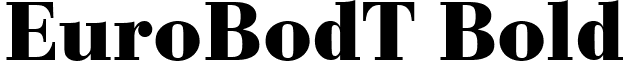 EuroBodT Bold font - EuroBodTBold.ttf