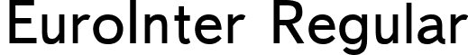 EuroInter Regular font - EuroInter.ttf