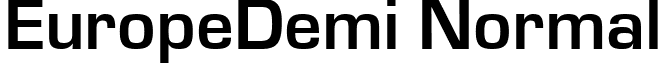 EuropeDemi Normal font - EURO-DN.ttf