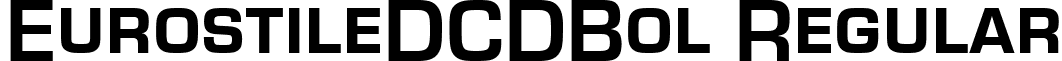 EurostileDCDBol Regular font - EurostileDCDBol.ttf