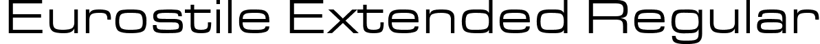 Eurostile Extended Regular font - EurostileExtended.ttf
