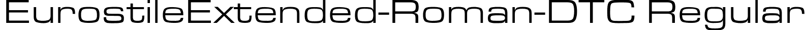 EurostileExtended-Roman-DTC Regular font - EUROSTI3.ttf