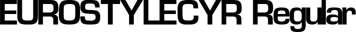 EUROSTYLECYR Regular font - EVROS1.ttf