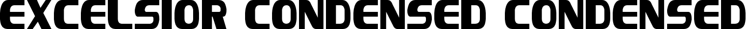 Excelsior Condensed Condensed font - ExcelsiorCondensed.ttf
