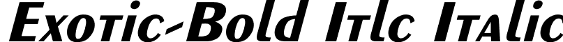 Exotic-Bold Itlc Italic font - EXOTBII.ttf