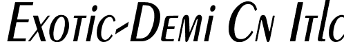 Exotic-Demi Cn Itlc font - EXOTDCII.ttf