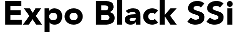 Expo Black SSi font - ExpoBlackSSiBlack.ttf