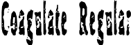 Coagulate Regular font - coagulate.ttf