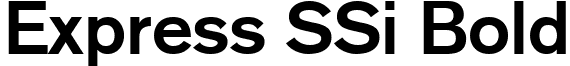 Express SSi Bold font - ExpressSSiBold.ttf