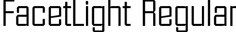 FacetLight Regular font - FacetLight.ttf