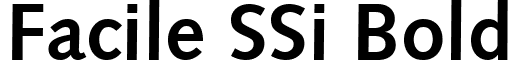 Facile SSi Bold font - FacileSSiBold.ttf