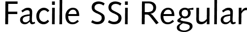 Facile SSi Regular font - FacileSSi.ttf