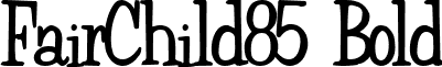 FairChild85 Bold font - FairChild85Bold.ttf