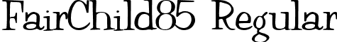 FairChild85 Regular font - fairchild85regularttext.ttf