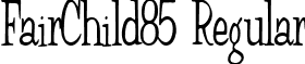 FairChild85 Regular font - FairChild85Regular.ttf