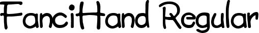 FanciHand Regular font - CWFANCIH.ttf