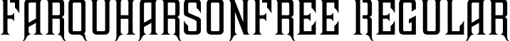 FarquharsonFree Regular font - FARQUH.ttf