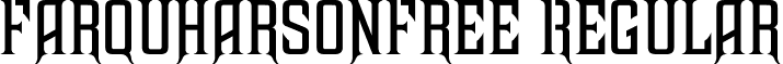 FarquharsonFree Regular font - farquharsonfree.ttf