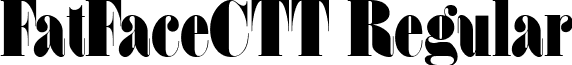 FatFaceCTT Regular font - FTF____C.ttf