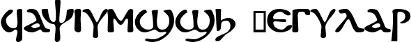 FayiumSSK Regular font - FayiumSSK.ttf