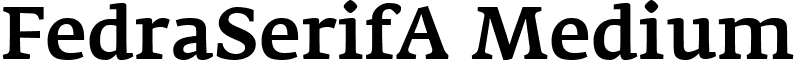 FedraSerifA Medium font - FedraSerifA-Medium.ttf