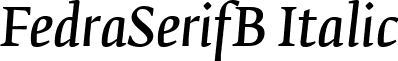 FedraSerifB Italic font - FedraSerifB-NormalItalic.ttf