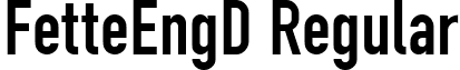 FetteEngD Regular font - FetteEngD.ttf