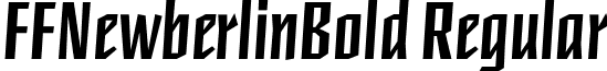 FFNewberlinBold Regular font - FFNewberlinBold.ttf