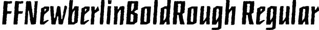 FFNewberlinBoldRough Regular font - FFNewberlinBoldRough.ttf