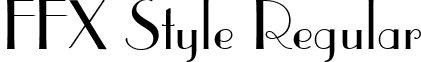 FFX Style Regular font - FFXSTYLE.ttf