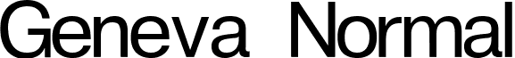 Geneva Normal font - GENEV4.ttf