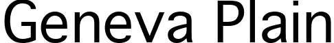 Geneva Plain font - GENEVA.ttf