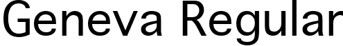 Geneva Regular font - Geneva Regular.ttf