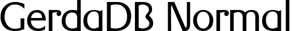 GerdaDB Normal font - GerdaDBNormal.ttf