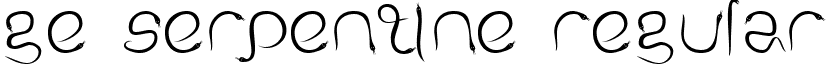 GE Serpentine Regular font - GESerpentine.ttf