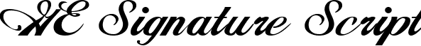 GE Signature Script font - GESignatureScript.ttf