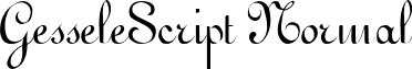 GesseleScript Normal font - GesseleScript.ttf