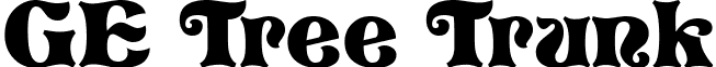 GE Tree Trunk font - GETreeTrunk.ttf