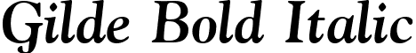 Gilde Bold Italic font - GildeBoldItalic.ttf