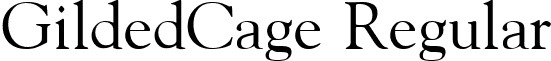 GildedCage Regular font - GildedCage.ttf