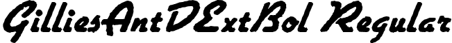 GilliesAntDExtBol Regular font - GilliesAntDExtBol.ttf