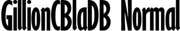 GillionCBlaDB Normal font - GillionCBlaDBNormal.ttf