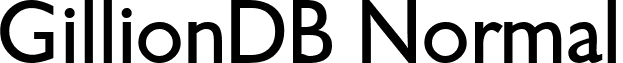 GillionDB Normal font - GillionDBNormal.ttf