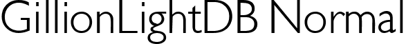 GillionLightDB Normal font - GillionLightDBNormal.ttf