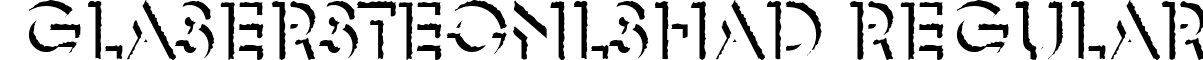 GlaserSteOnlShaD Regular font - GlaserSteOnlShaD.ttf