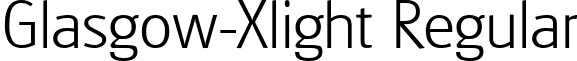 Glasgow-Xlight Regular font - Glasgow-Xlight.ttf