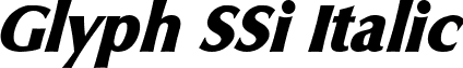 Glyph SSi Italic font - GlyphSSiItalic.ttf