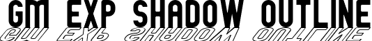 GM Exp Shadow outline font - GMExpShadowoutline.ttf