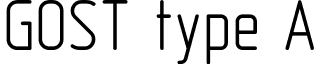 GOST type A font - GOST2.304-81typeA.ttf