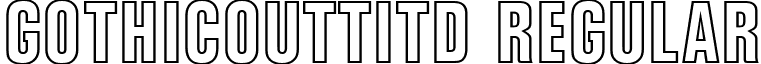 GothicOutTitD Regular font - GothicOutTitD.ttf